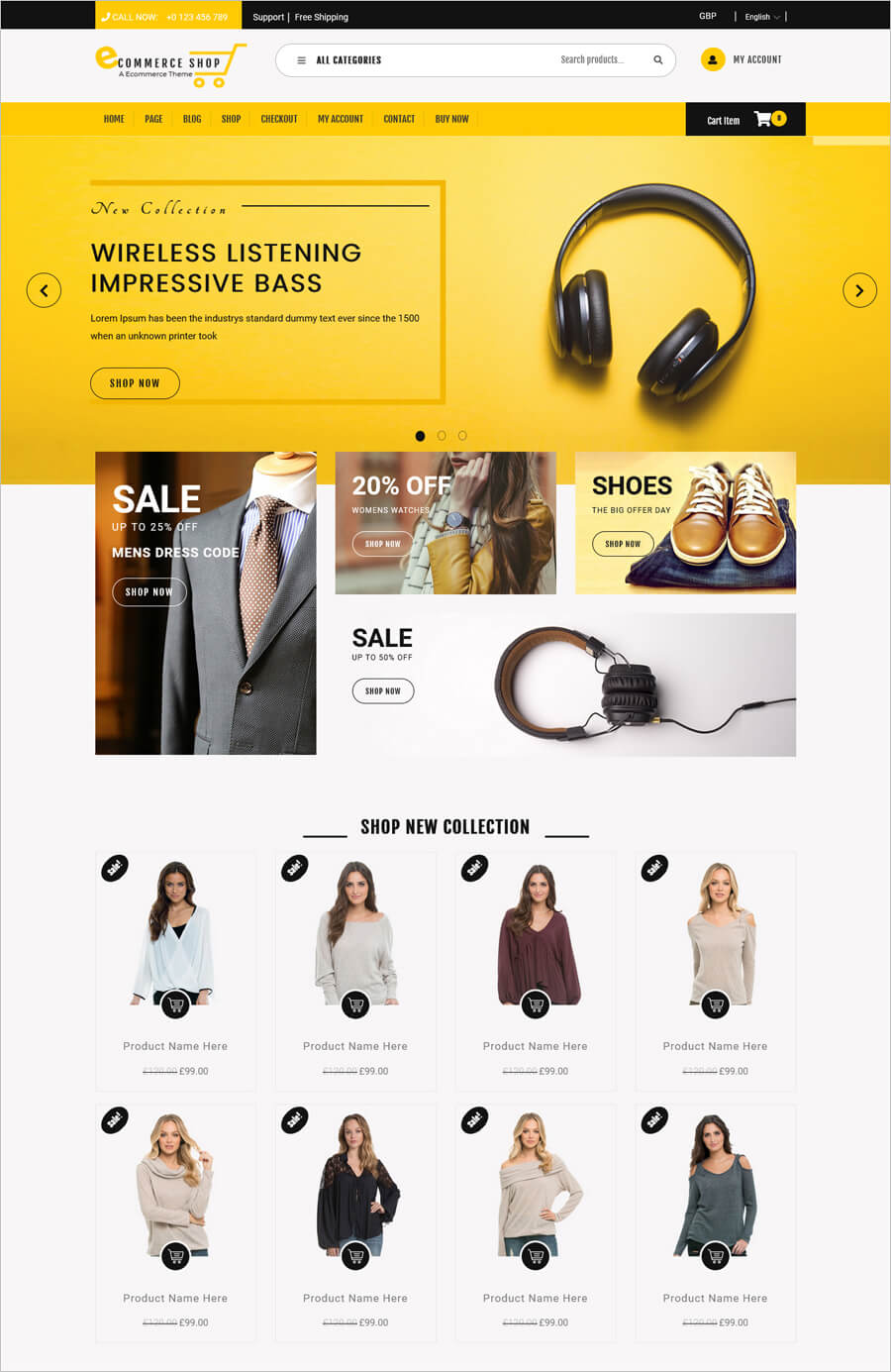 32 Best Free eCommerce Website Templates and WordPress Themes for ...